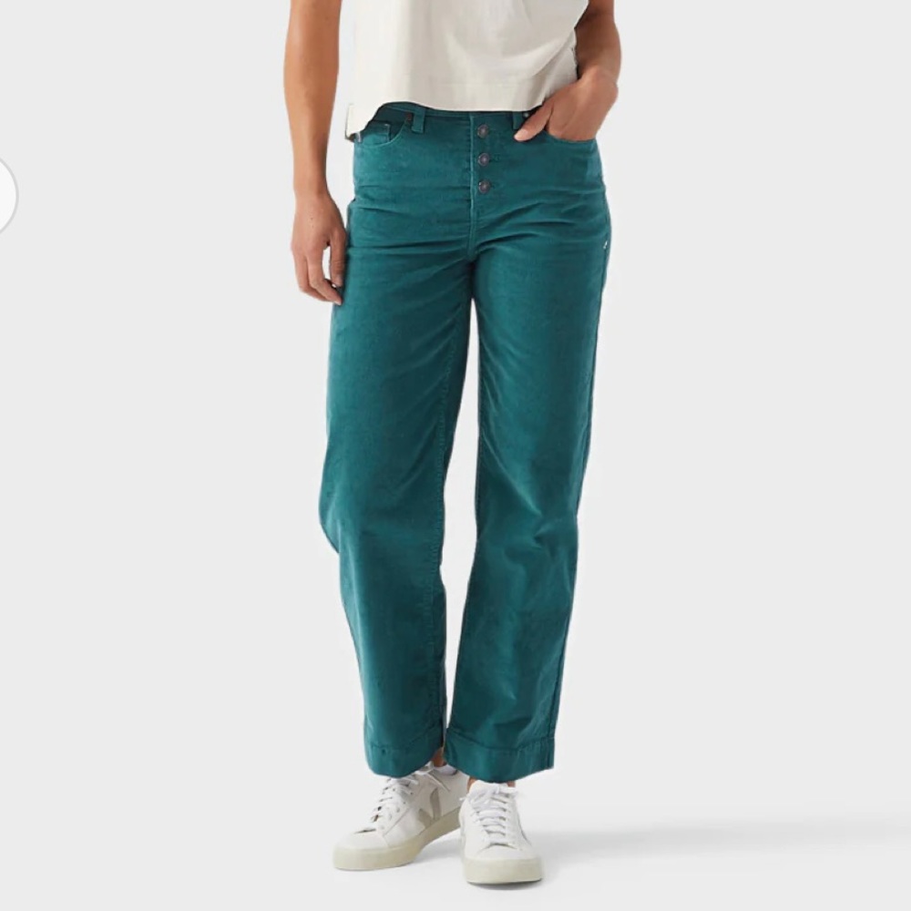 Stio Teal Wide Leg Pants